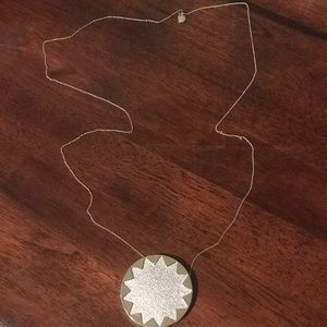 House of Harlow silver gold long necklace